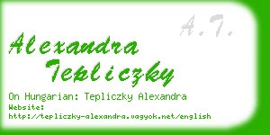 alexandra tepliczky business card